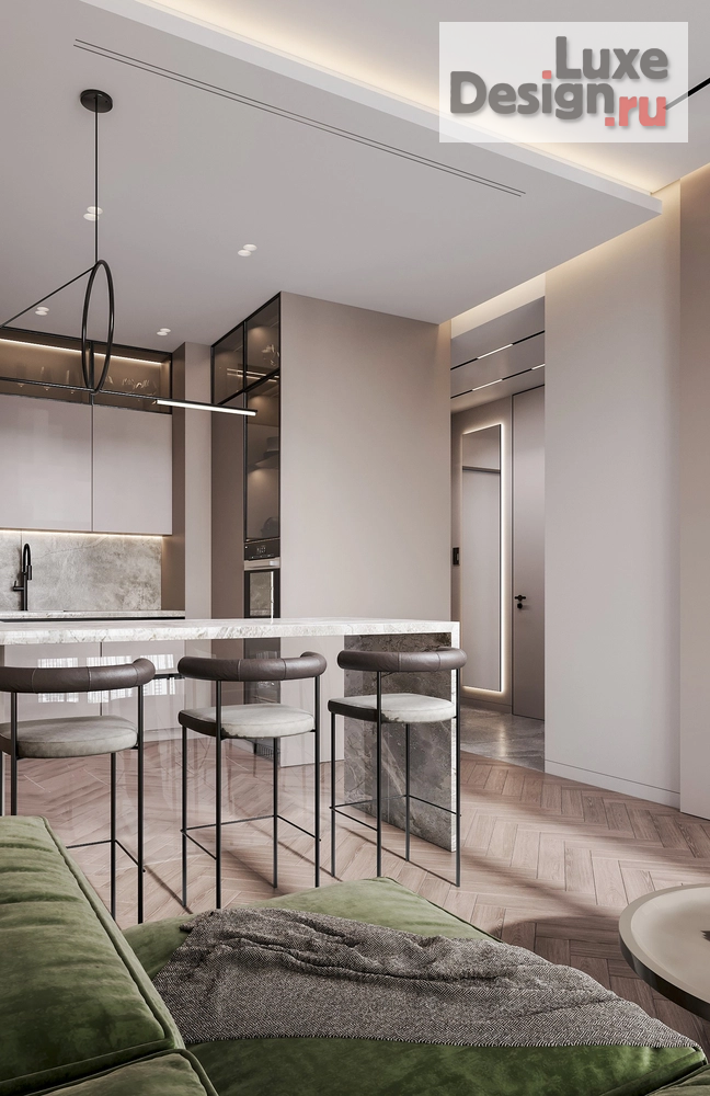 Дизайн интерьера квартиры студии "ЖК АйЛав (68,2 m²)" (фото 2)