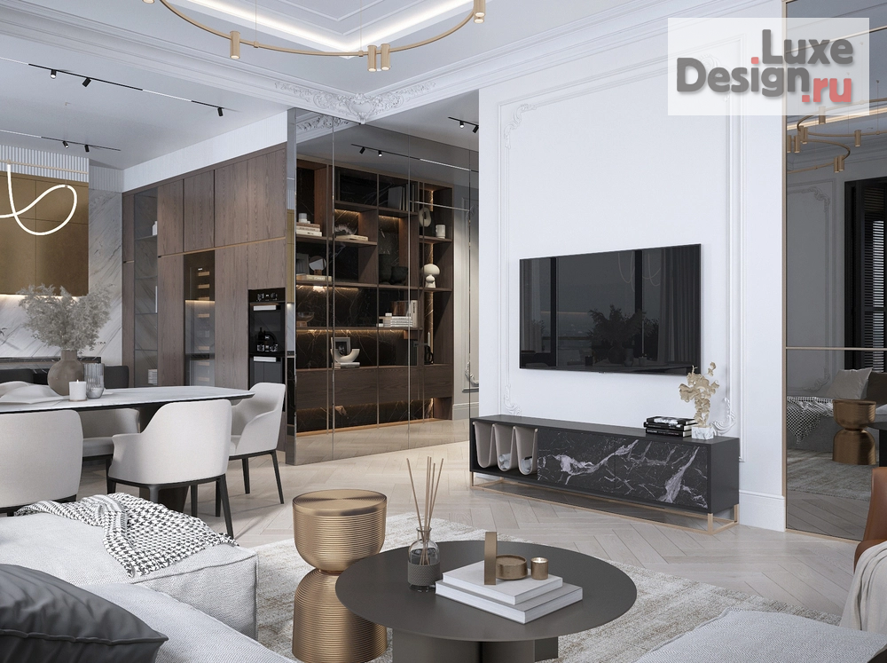 Дизайн интерьера трехкомнатной квартиры "ЖК Вишневый сад" (фото 6)