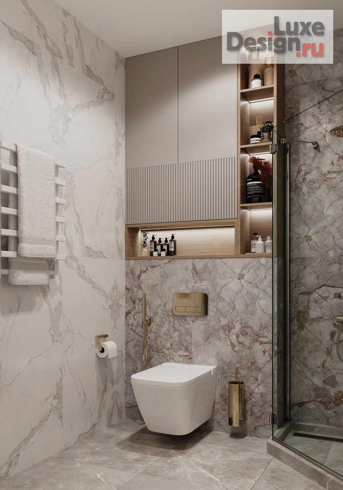 Дизайн интерьера трехкомнатной квартиры "ЖК Headliner (108 m²)" (фото 22) от дизайнера Шуманская Дарья Дизайн интерьера трехкомнатной квартиры "ЖК Headliner (108 m²)" (фото 22)