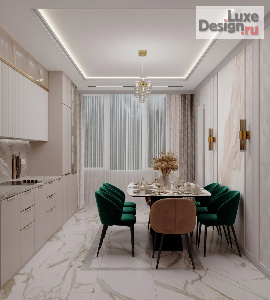 Дизайн интерьера трехкомнатной квартиры "ЖК Headliner (108 m²)" (фото 8) от дизайнера Шуманская Дарья Дизайн интерьера трехкомнатной квартиры "ЖК Headliner (108 m²)" (фото 8)