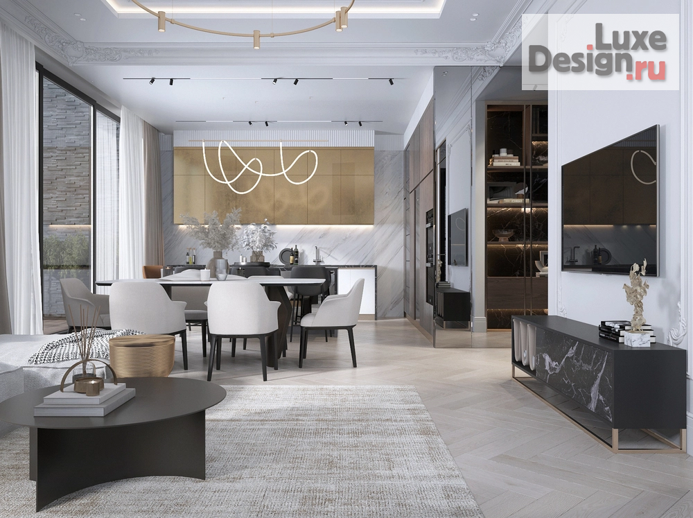 Дизайн интерьера трехкомнатной квартиры "ЖК Вишневый сад" (фото 7)