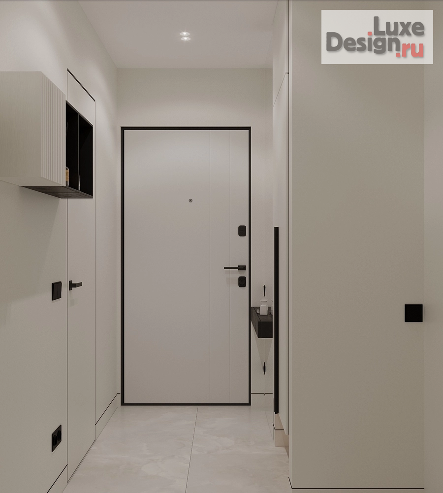 Дизайн интерьера прихожей "Дизайн прихожей (S-3,36 m²)" (фото 4)