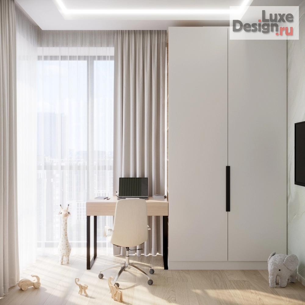 Дизайн интерьера двухкомнатной квартиры "ЖК МЕТРОПОЛИЯ (55 m²)" (фото 14)