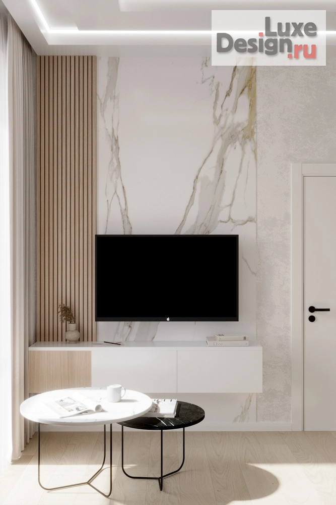 Дизайн интерьера двухкомнатной квартиры "ЖК МЕТРОПОЛИЯ (55 m²)" (фото 7)