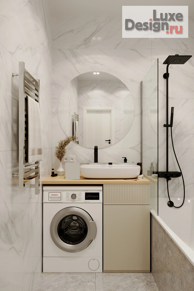 Дизайн интерьера двухкомнатной квартиры "ЖК МЕТРОПОЛИЯ (55 m²)" (фото 25)