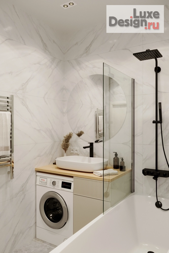 Дизайн интерьера двухкомнатной квартиры "ЖК МЕТРОПОЛИЯ (55 m²)" (фото 26)