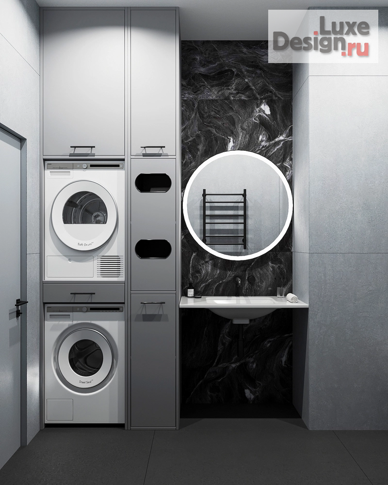 Дизайн интерьера трехкомнатной квартиры "Минималистичная простота" (фото 8)