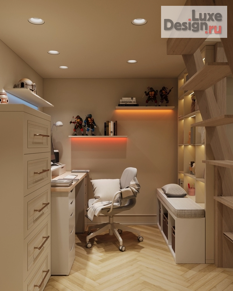 Дизайн интерьера двухкомнатной квартиры "Сталинка с исключительными решениями" (фото 11)