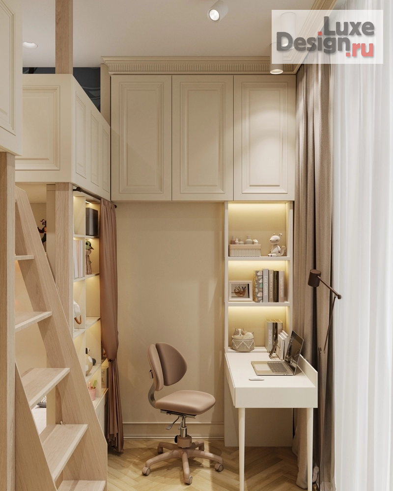 Дизайн интерьера двухкомнатной квартиры "Сталинка с исключительными решениями" (фото 12)