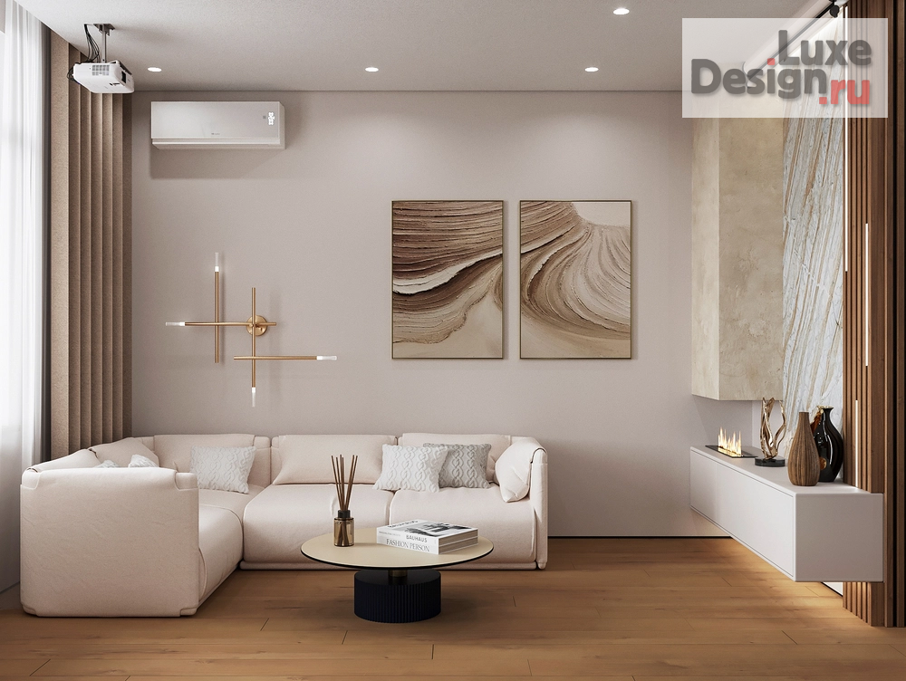 Дизайн интерьера трехкомнатной квартиры "Минималистичная простота" (фото 2)