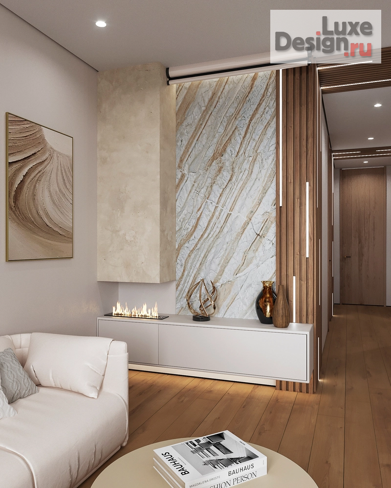 Дизайн интерьера трехкомнатной квартиры "Минималистичная простота" (фото 1)