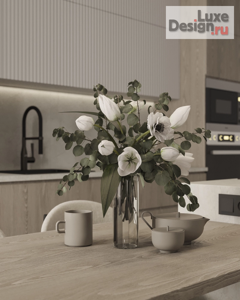 Дизайн интерьера четырехкомнатной квартиры "Минималистичный дизайн-проект большой квартиры" (фото 12) от дизайнера Меньшикова Дарья Павловна Дизайн интерьера четырехкомнатной квартиры "Минималистичный дизайн-проект большой квартиры" (фото 12)