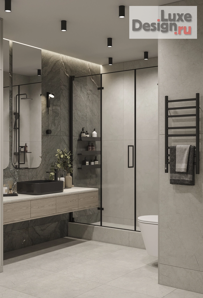 Дизайн интерьера четырехкомнатной квартиры "Минималистичный дизайн-проект большой квартиры" (фото 21) от дизайнера Меньшикова Дарья Павловна Дизайн интерьера четырехкомнатной квартиры "Минималистичный дизайн-проект большой квартиры" (фото 21)