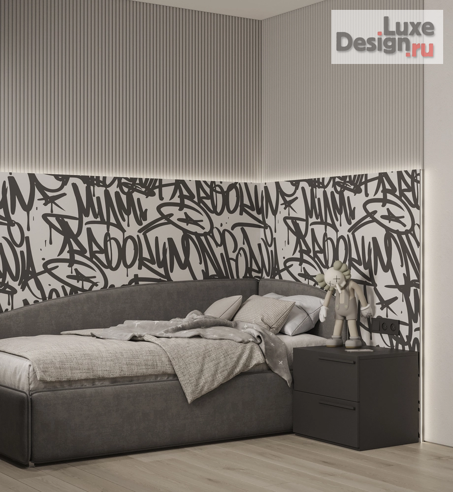 Дизайн интерьера четырехкомнатной квартиры "Минималистичный дизайн-проект большой квартиры" (фото 34) от дизайнера Меньшикова Дарья Павловна Дизайн интерьера четырехкомнатной квартиры "Минималистичный дизайн-проект большой квартиры" (фото 34)