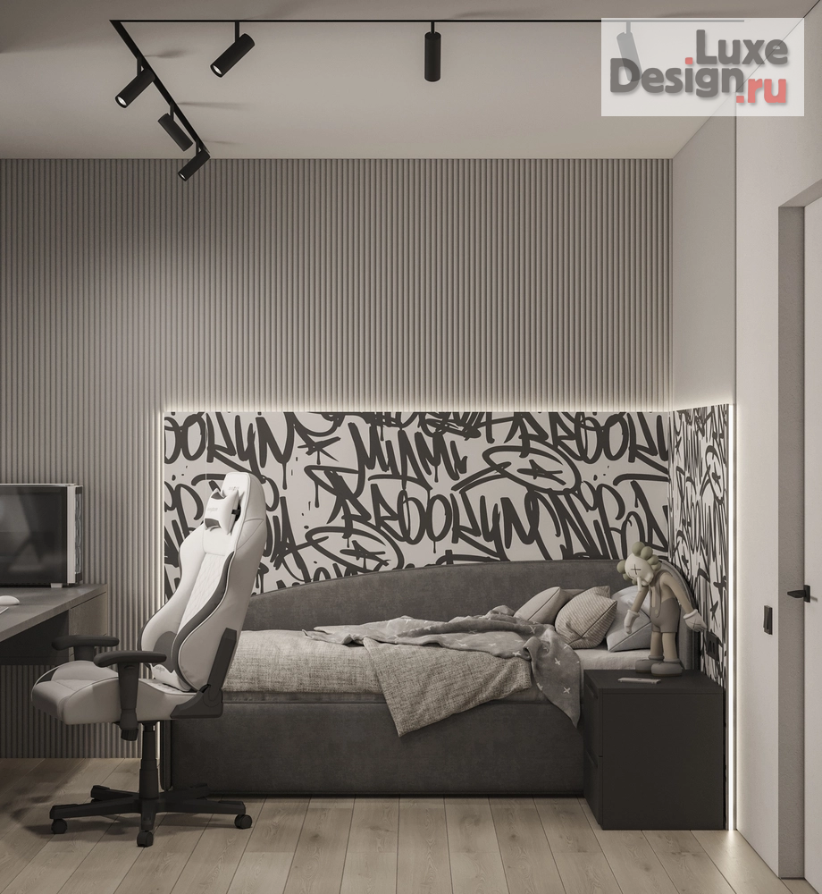 Дизайн интерьера четырехкомнатной квартиры "Минималистичный дизайн-проект большой квартиры" (фото 36) от дизайнера Меньшикова Дарья Павловна Дизайн интерьера четырехкомнатной квартиры "Минималистичный дизайн-проект большой квартиры" (фото 36)