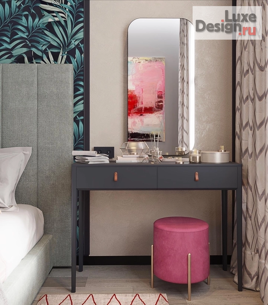 Дизайн интерьера двухкомнатной квартиры "Квартира для девушки" (фото 12) от дизайнера Чумарина Татьяна Алексеевна Дизайн интерьера двухкомнатной квартиры "Квартира для девушки" (фото 12)