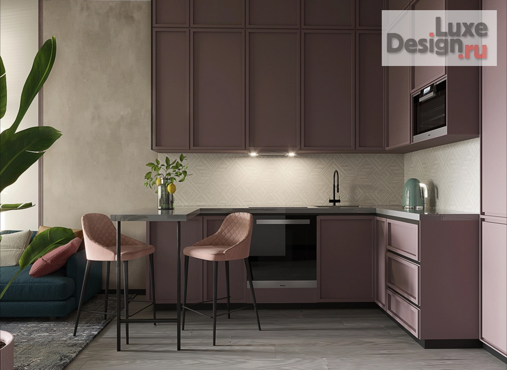 Дизайн интерьера двухкомнатной квартиры "Квартира для девушки" (фото 3) от дизайнера Чумарина Татьяна Алексеевна Дизайн интерьера двухкомнатной квартиры "Квартира для девушки" (фото 3)