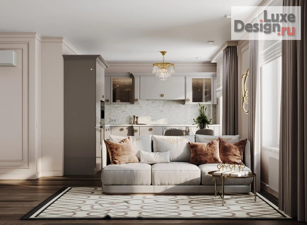 Дизайн интерьера двухкомнатной квартиры "Эстетика современной классики" (фото 7)