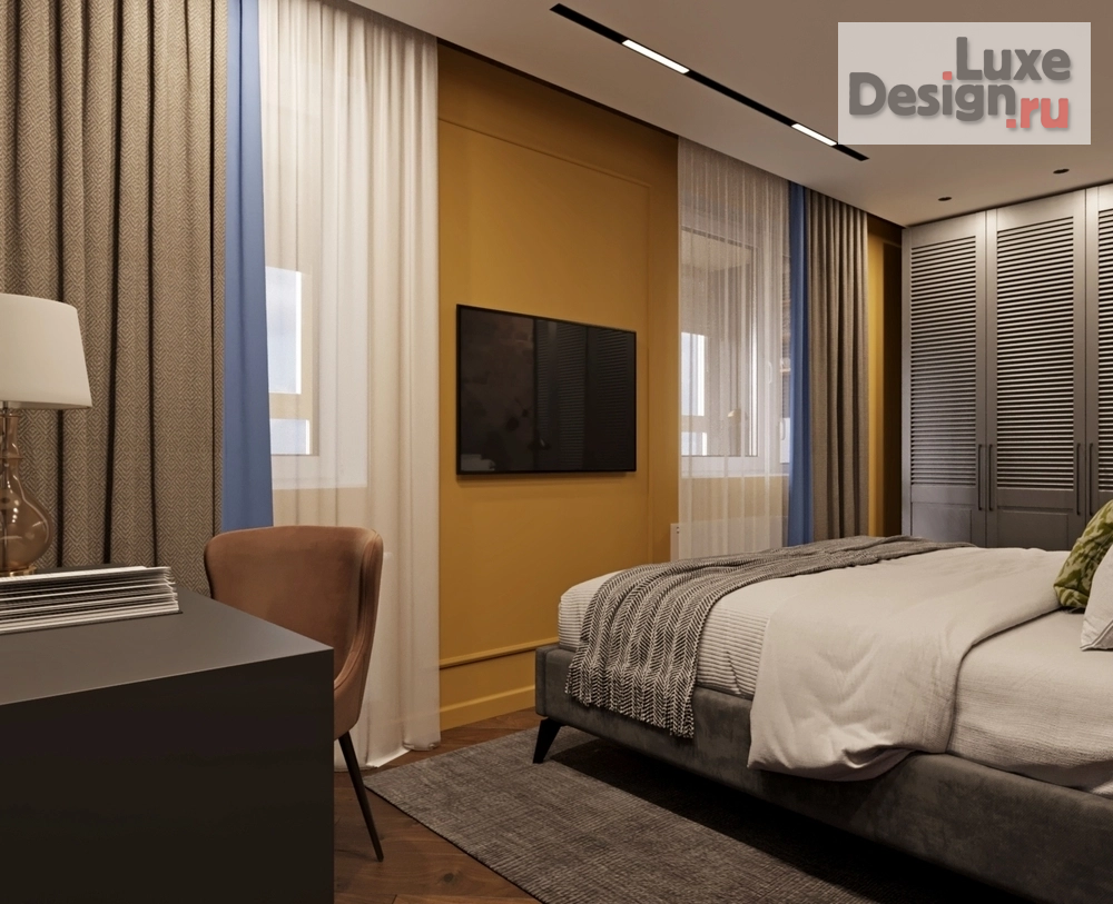 Дизайн интерьера двухкомнатной квартиры "Квартира в ЖК "Подкова"" (фото 2)