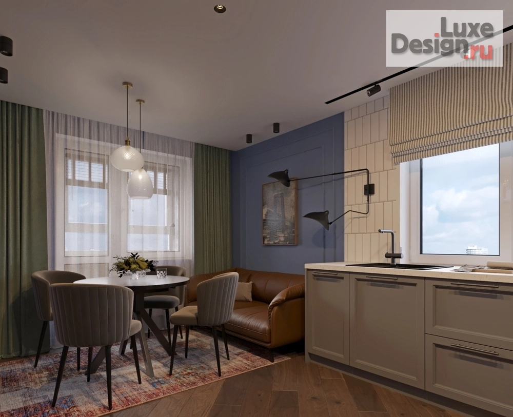 Дизайн интерьера двухкомнатной квартиры "Квартира в ЖК "Подкова"" (фото 7)