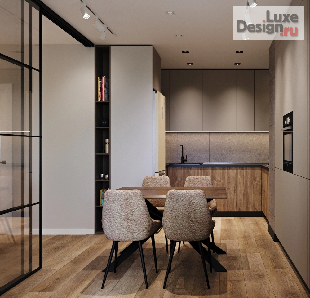 Дизайн интерьера трехкомнатной квартиры "Квартира ЖК "Семейный" Нижегородская обл." (фото 5) от дизайнера Отнюкова Оксана Дизайн интерьера трехкомнатной квартиры "Квартира ЖК "Семейный" Нижегородская обл." (фото 5)