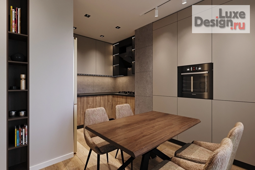 Дизайн интерьера трехкомнатной квартиры "Квартира ЖК "Семейный" Нижегородская обл." (фото 6) от дизайнера Отнюкова Оксана Дизайн интерьера трехкомнатной квартиры "Квартира ЖК "Семейный" Нижегородская обл." (фото 6)