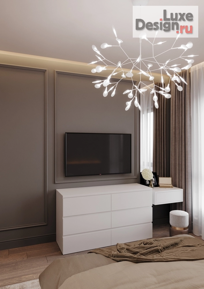 Дизайн интерьера спальни "Квартира ЖК Вестердам" (фото 2)