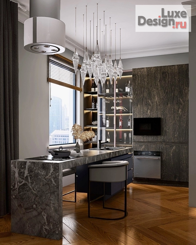 Дизайн интерьера апартаментов "Роскошные апартаменты для любителя искусства" (фото 1)