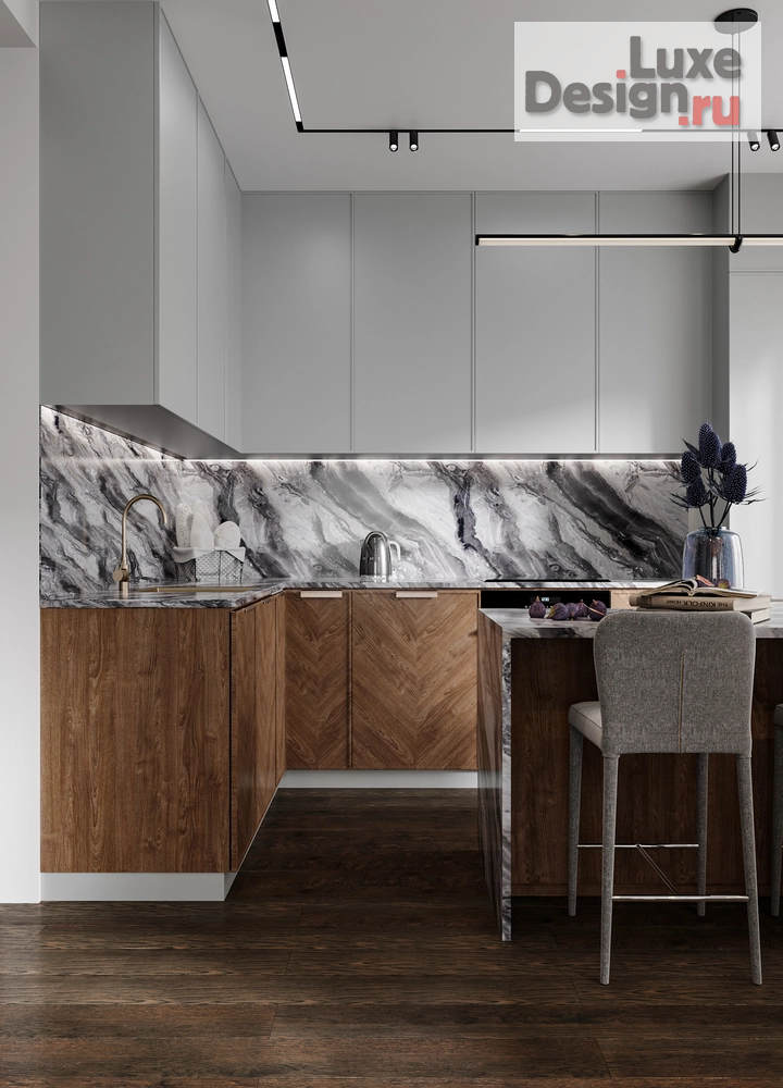 Дизайн интерьера двухкомнатной квартиры "Интерьер квартиры на Новослободской " (фото 1)