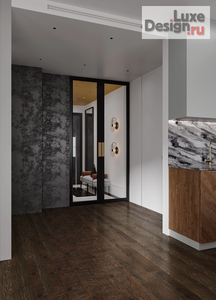 Дизайн интерьера двухкомнатной квартиры "Интерьер квартиры на Новослободской " (фото 2)