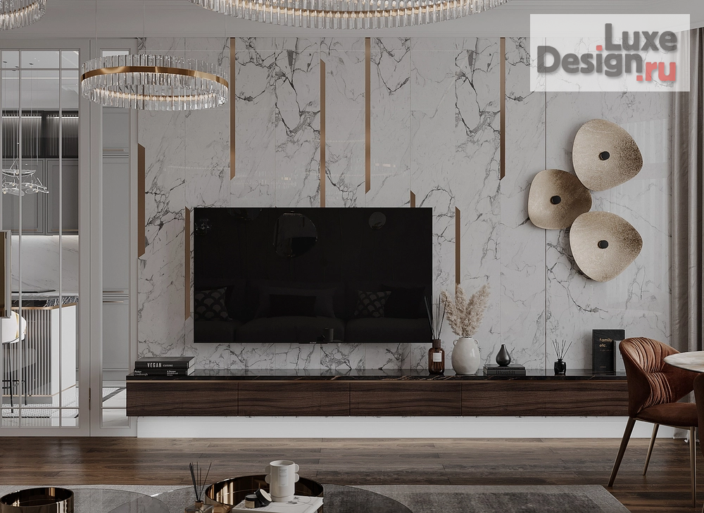 Дизайн интерьера трехкомнатной квартиры "Современная классика" (фото 4)