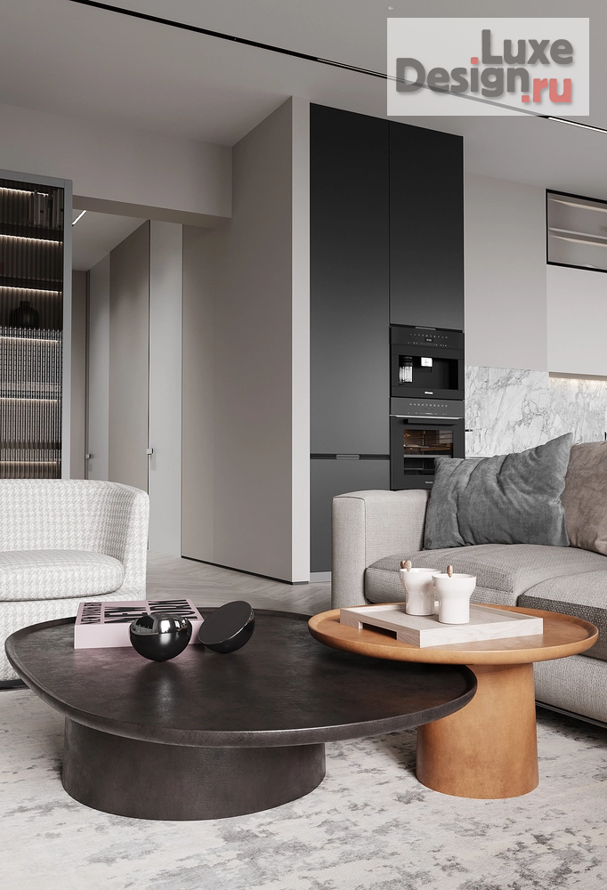 Дизайн интерьера двухкомнатной квартиры "Современная квартира " (фото 3)