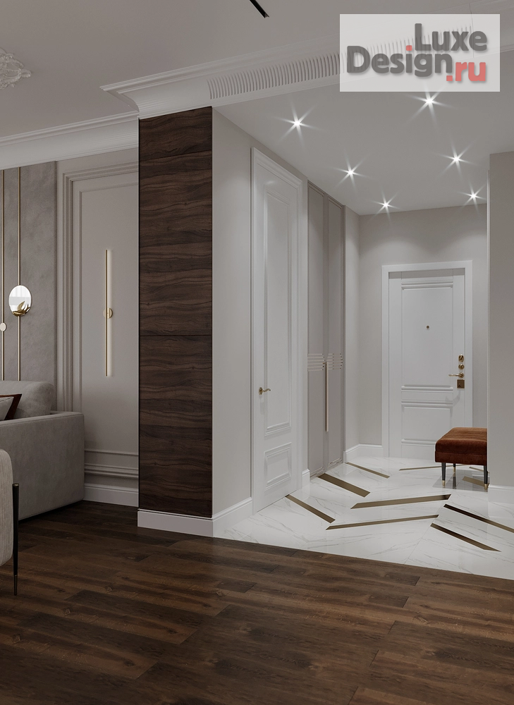 Дизайн интерьера трехкомнатной квартиры "Современная классика" (фото 10)