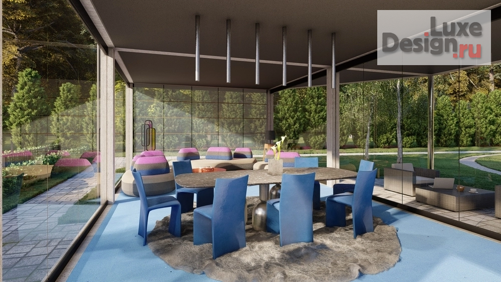 Частная архитектура "Садовый павильон в стиле метамодернизма" (фото 6)