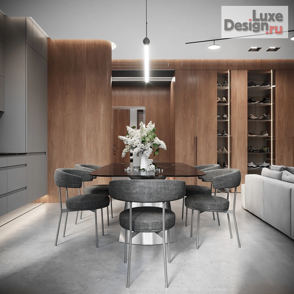 Дизайн интерьера трехкомнатной квартиры "Современная квартира для молодого человека" (фото 3)