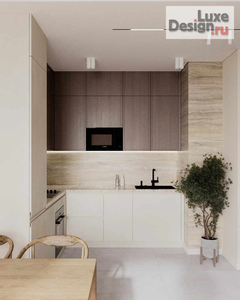 Дизайн интерьера однокомнатной квартиры "Квартира в стиле джапанди в ЖК "ЗИЛАРТ"" (фото 7)