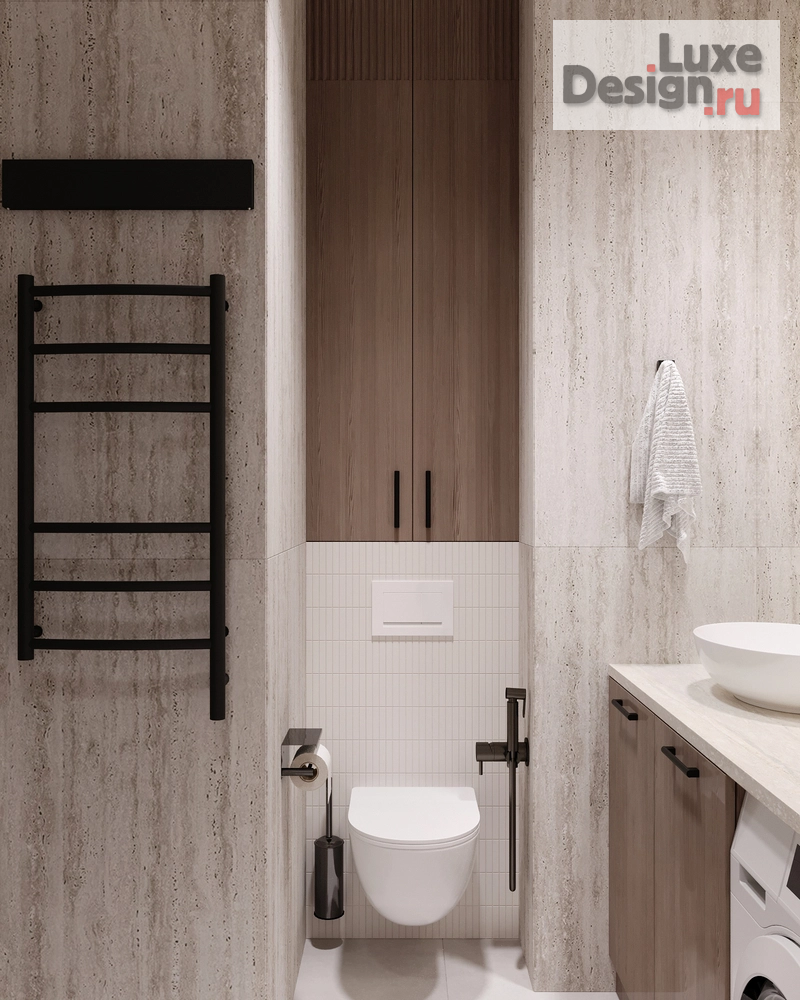 Дизайн интерьера однокомнатной квартиры "Квартира в стиле джапанди в ЖК "ЗИЛАРТ"" (фото 21)