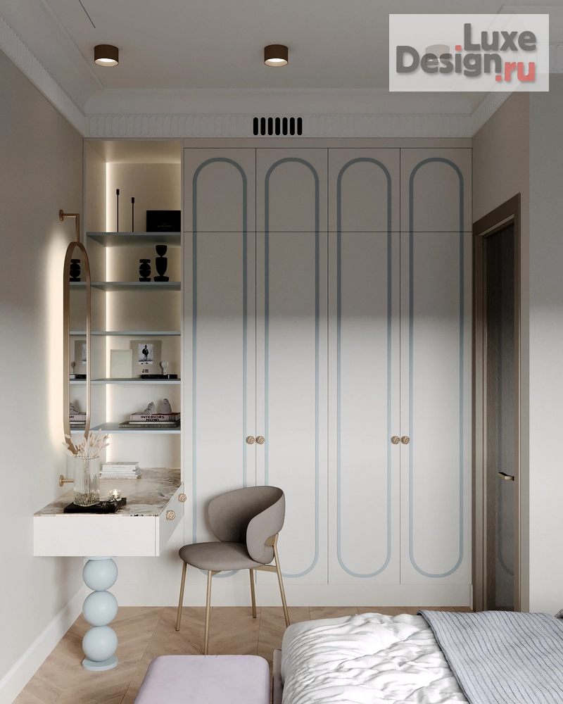Дизайн интерьера однокомнатной квартиры "Проект SKY в ЖК "ЗИЛАРТ"" (фото 9)