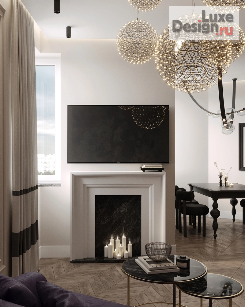 Дизайн интерьера однокомнатной квартиры "Мистический интерьер для таролога в ЖК "Мой Адрес на Береговом"" (фото 8)