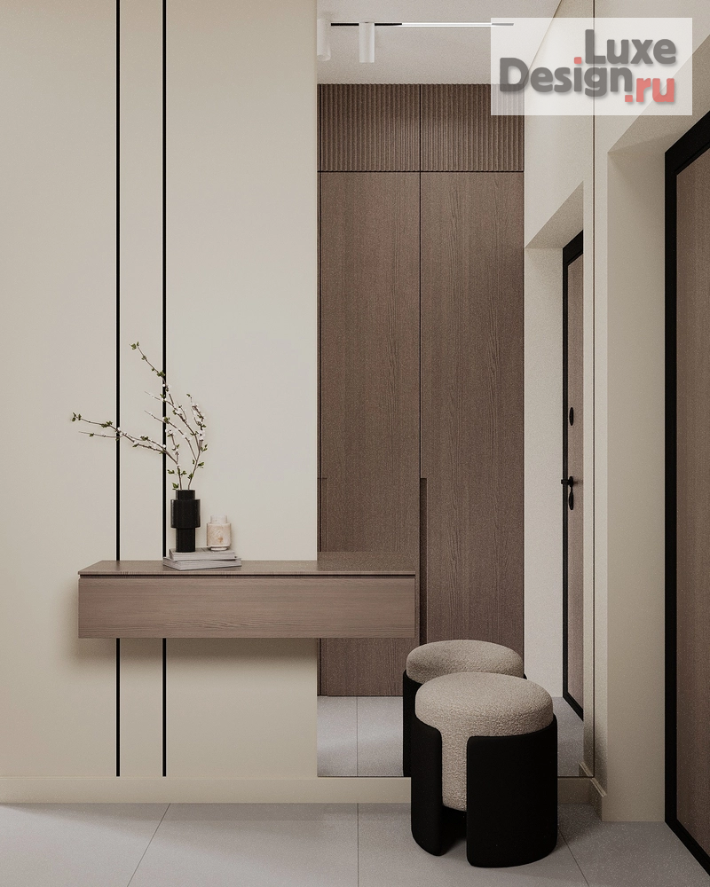 Дизайн интерьера однокомнатной квартиры "Квартира в стиле джапанди в ЖК "ЗИЛАРТ"" (фото 13)