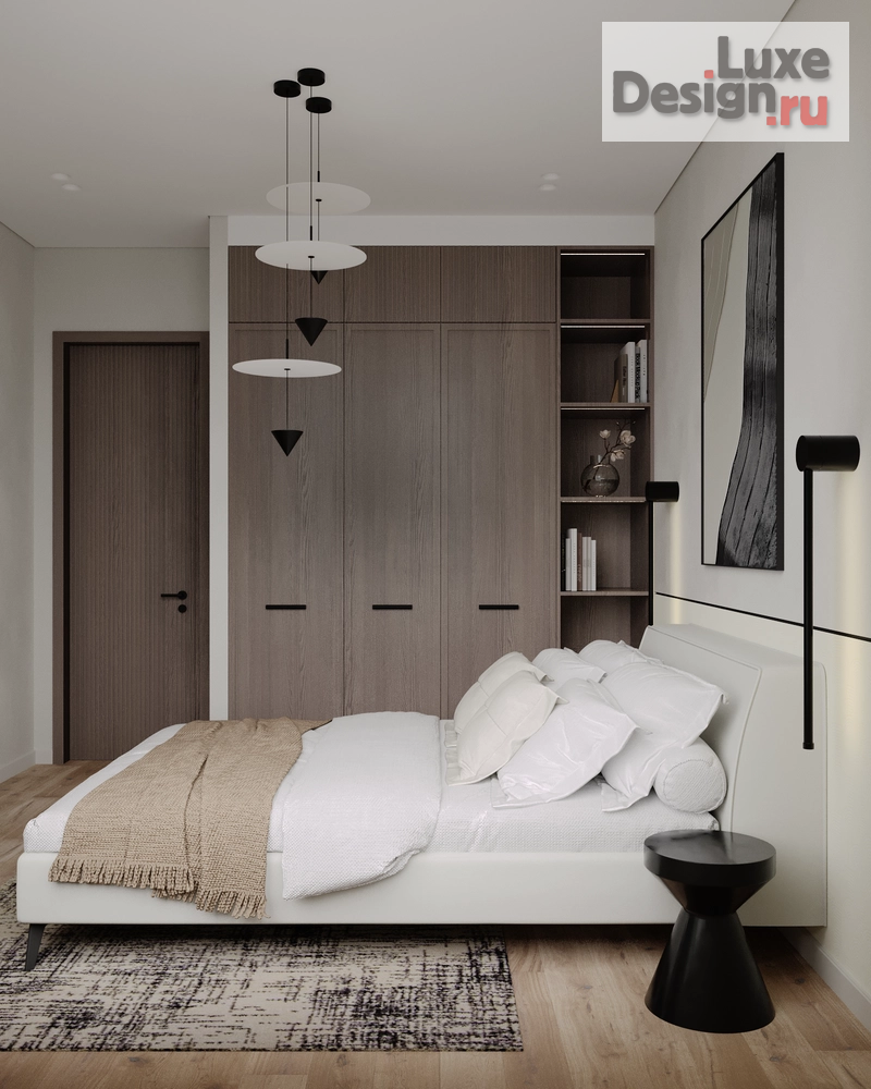 Дизайн интерьера однокомнатной квартиры "Квартира в стиле джапанди в ЖК "ЗИЛАРТ"" (фото 5)