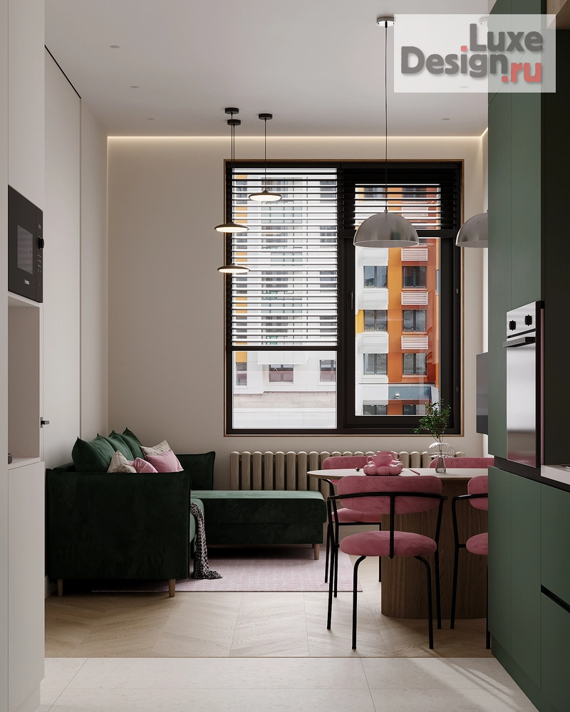 Дизайн интерьера однокомнатной квартиры "Однокомнатная квартира для девушки студентки в ЖК "ЗИЛАРТ"" (фото 22)