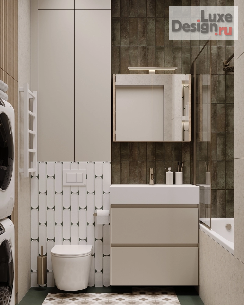 Дизайн интерьера однокомнатной квартиры "Однокомнатная квартира для девушки студентки в ЖК "ЗИЛАРТ"" (фото 2)