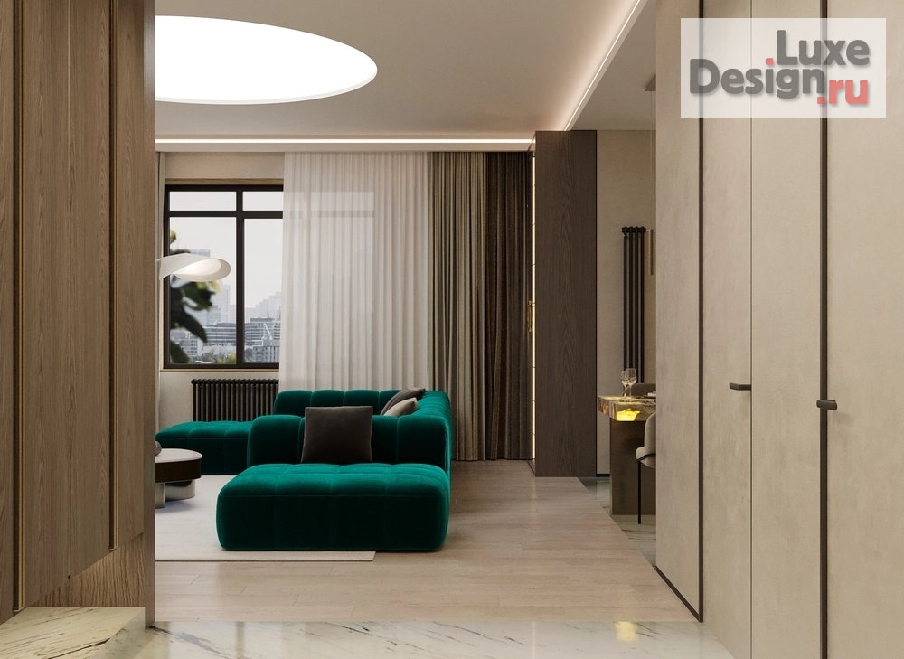 Дизайн интерьера двухкомнатной квартиры "Шамшиных Y" (фото 2)