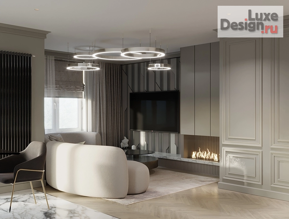 Дизайн интерьера четырехкомнатной квартиры "ЖК Балтийский берег (г. Калининград)" (фото 3) от дизайнера Чикиндины Регина и Олег Дизайн интерьера четырехкомнатной квартиры "ЖК Балтийский берег (г. Калининград)" (фото 3)