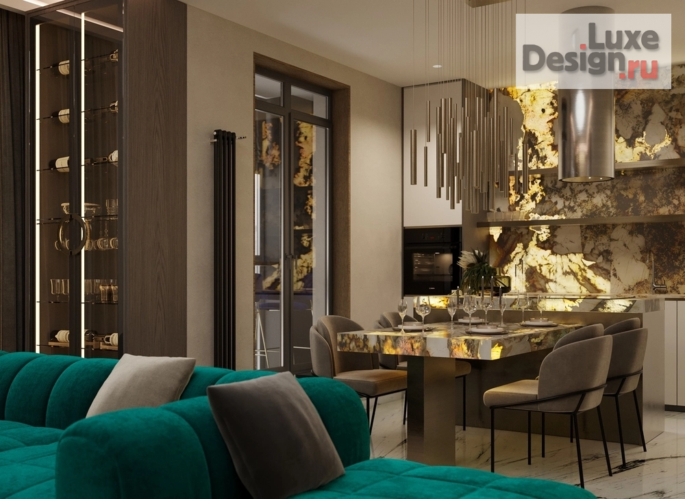 Дизайн интерьера двухкомнатной квартиры "Шамшиных Y" (фото 4)