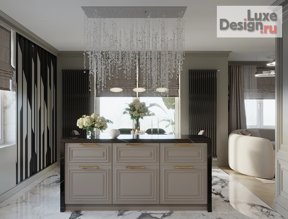 Дизайн интерьера четырехкомнатной квартиры "ЖК Балтийский берег (г. Калининград)" (фото 6) от дизайнера Чикиндины Регина и Олег Дизайн интерьера четырехкомнатной квартиры "ЖК Балтийский берег (г. Калининград)" (фото 6)