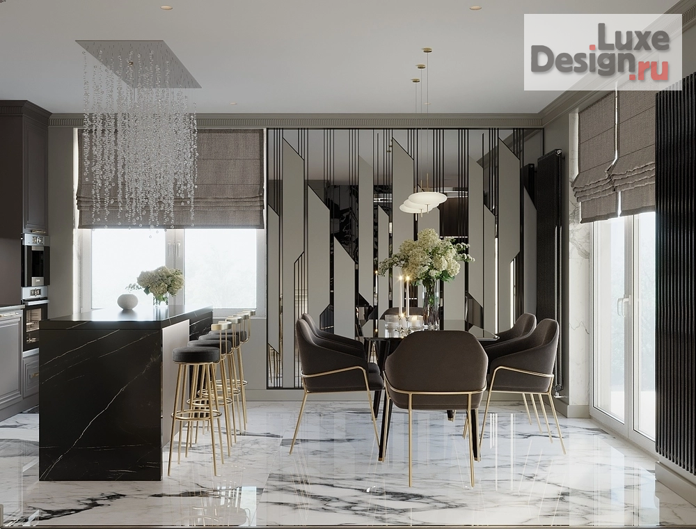 Дизайн интерьера четырехкомнатной квартиры "ЖК Балтийский берег (г. Калининград)" (фото 9) от дизайнера Чикиндины Регина и Олег Дизайн интерьера четырехкомнатной квартиры "ЖК Балтийский берег (г. Калининград)" (фото 9)