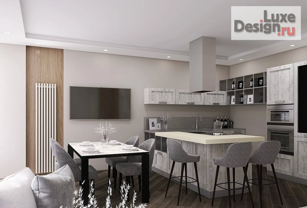 Дизайн интерьера трехкомнатной квартиры "ЖК 2 Баррикадная 4" (фото 1)