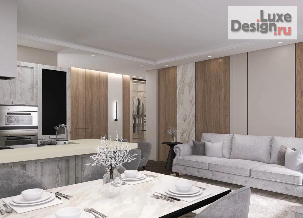 Дизайн интерьера трехкомнатной квартиры "ЖК 2 Баррикадная 4" (фото 17)